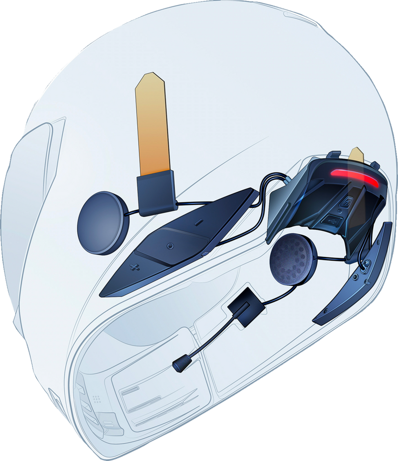 OPEN BOX NEW ICON In-Helmet Communicator - Black 4402-0910