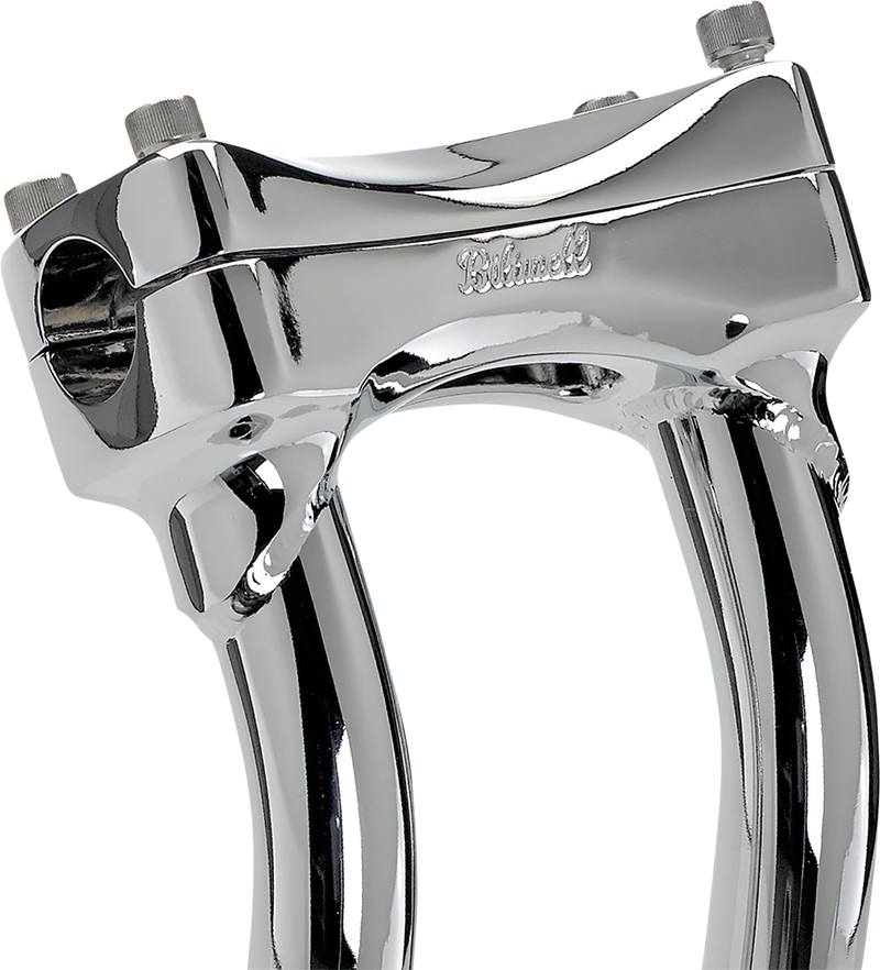 BILTWELL Risers - Murdock - Oversized - Pullback - 12" - Chrome 6414-105-12