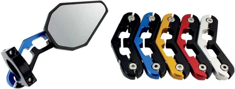 DRIVEN RACING D-Axis Bar-End Mirror - Blue DXM-BL