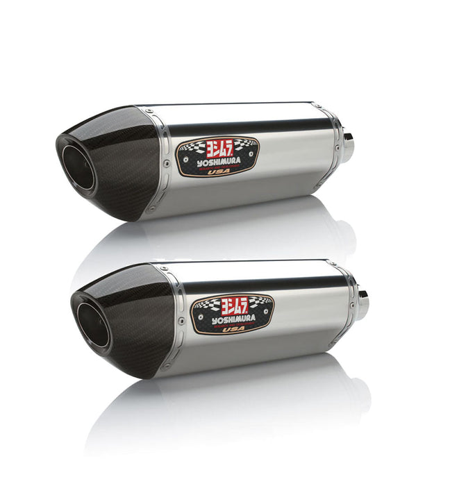 Yoshimura Yzf-R1 09-14 R-77 Stainless Slip-On Exhaust,  Stainless Dual Mufflers 1314205