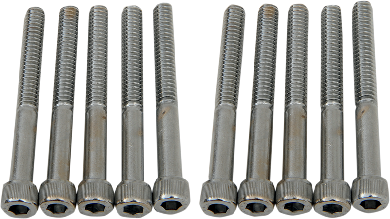 DRAG SPECIALTIES Bolts - Socket-Head - Knurled - 1/4-20 x 2-1/4" MPB186