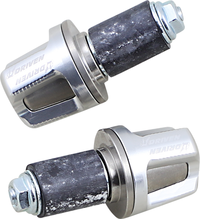 DRIVEN RACING Bar Ends - Revolt - Silver DBEW-RE-SI