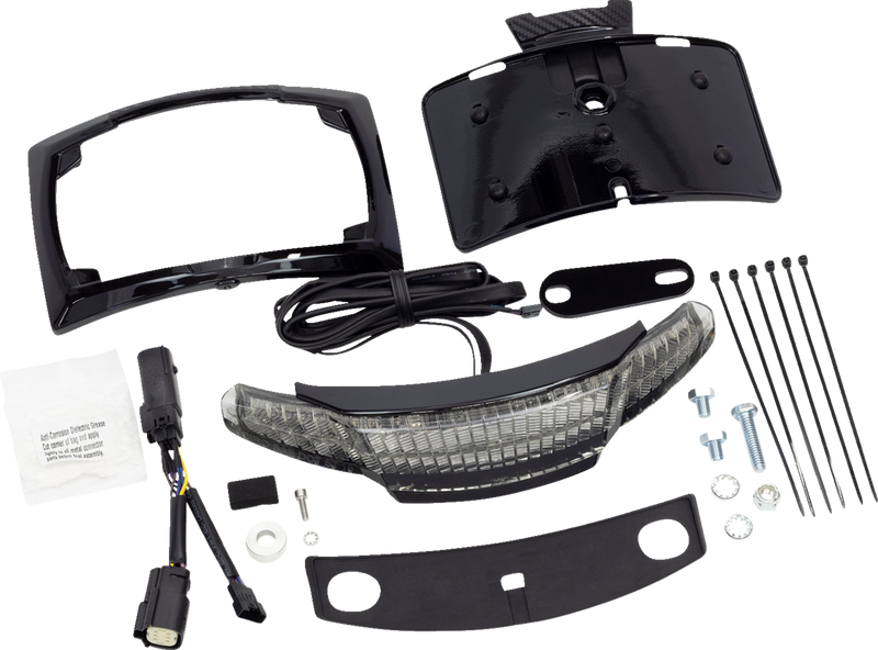CIRO Taillight/License Plate Holder - Black 40054