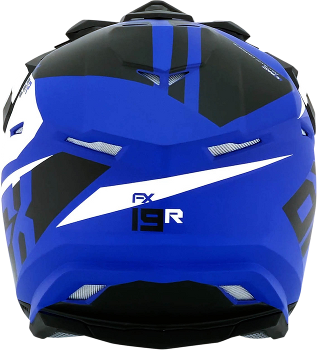 AFX FX-19R Motorcycle Helmet - Racing - Matte Blue - XL 0110-7071