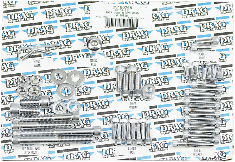 DRAG SPECIALTIES 4-Speed Motor Socket Head Bolts - Big Twin '77-'84 MK109