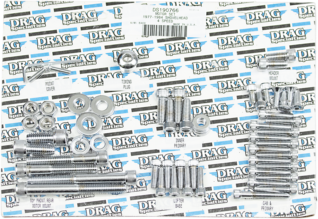 DRAG SPECIALTIES 4-Speed Motor Socket Head Bolts - Big Twin '77-'84 MK109