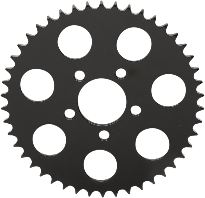 DRAG SPECIALTIES Rear Sprocket - Gloss Black - Flat - 46 Tooth 16429EB