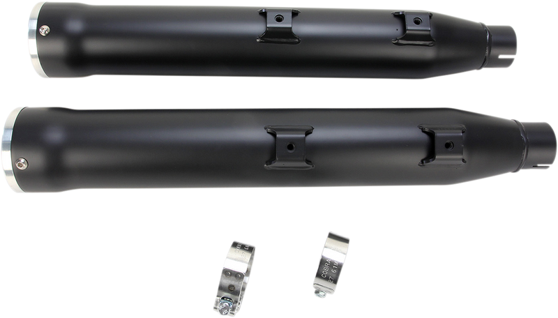 COBRA 3" RPT Mufflers for '07-'17 Softail - Black 6053B