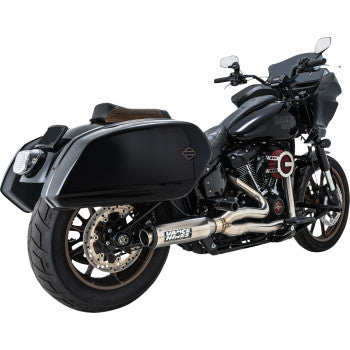 VANCE & HINES Harley Davidson Softail 2018-2024, 2-into-1 Supersport Exhaust System Brushed 27337