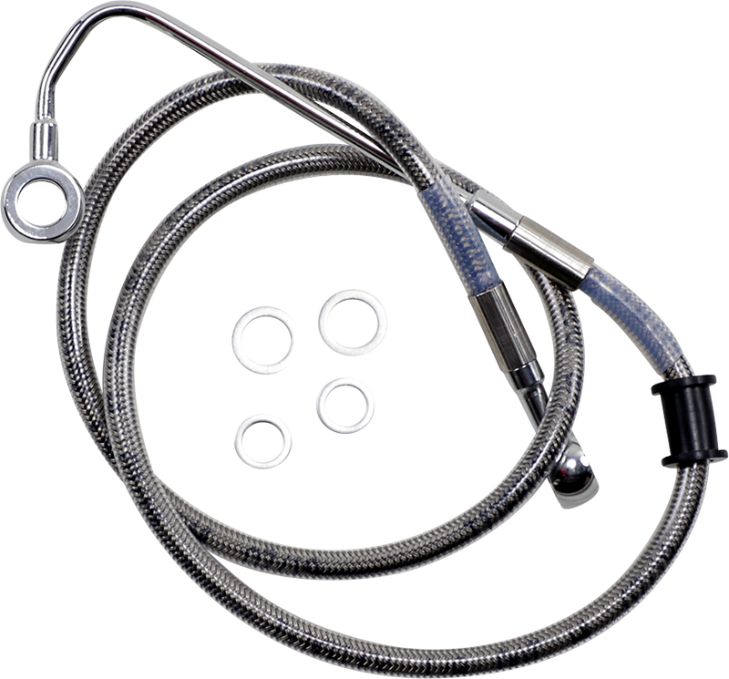 DRAG SPECIALTIES Brake Line - +2" - Stainless Steel - '15-'17 Softail 618299-2