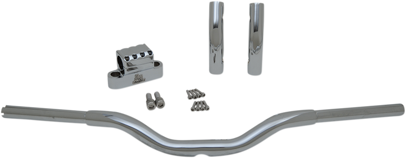 LA CHOPPERS Handlebar - Kage Fighter - Pullback - 9" - Chrome LA-7336-06