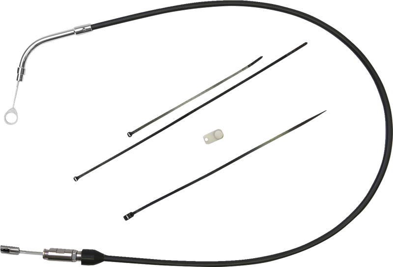 DRAG SPECIALTIES Clutch Cable - Upper - 41" - Black/Chrome 4323502HE