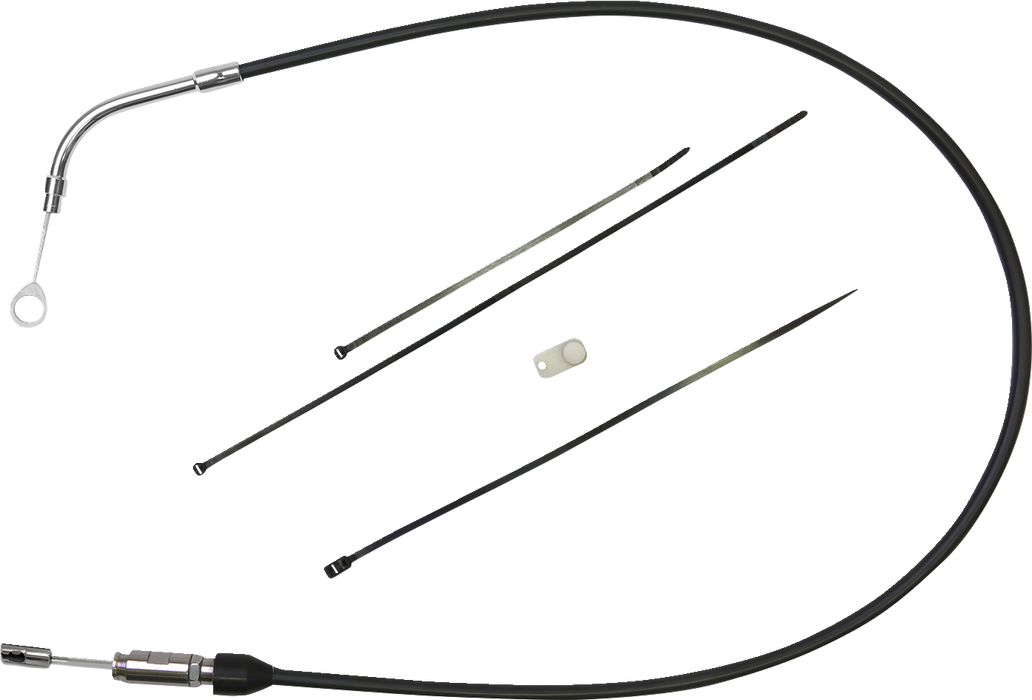 DRAG SPECIALTIES Clutch Cable - Upper - 41" - Black/Chrome 4323502HE