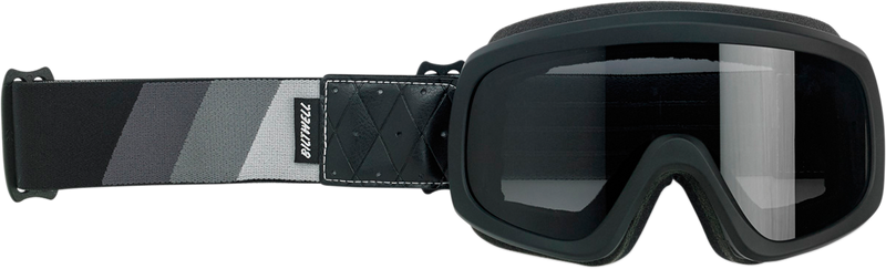 BILTWELL Overland 2.0 Goggles - Tri-Stripe - Black/Silver/Gray 2111-5102-002