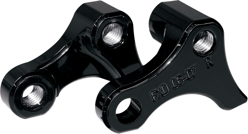 LA CHOPPERS Rear Lowering Kit - Black Powder Coated - Lowers 1" - '06-'17 Dyna LA-7590-02B