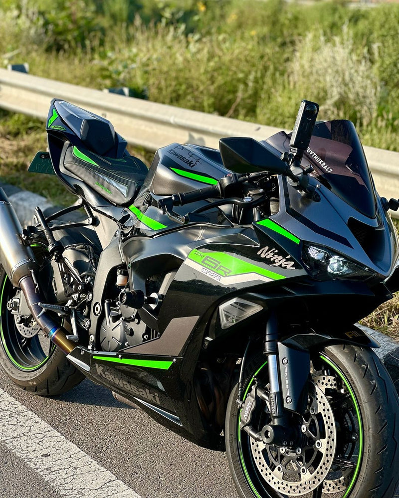 Kawasaki Ninja ZX6R 2019-2024 Seat Cover Tappezzeria Italia Comfort in Green