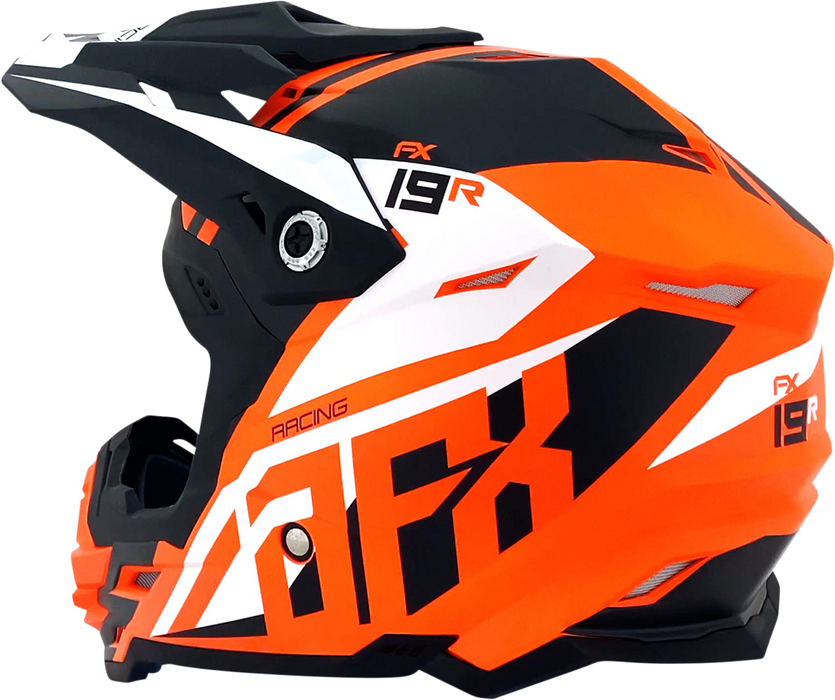 AFX FX-19R Motorcycle Helmet - Racing - Matte Orange - 2XL 0110-7087