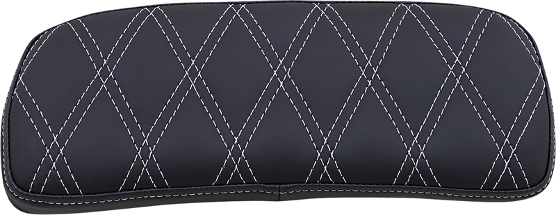 DRAG SPECIALTIES Chopped Tour-Pak Pad - Double Diamond - Black/Silver 0822-0433