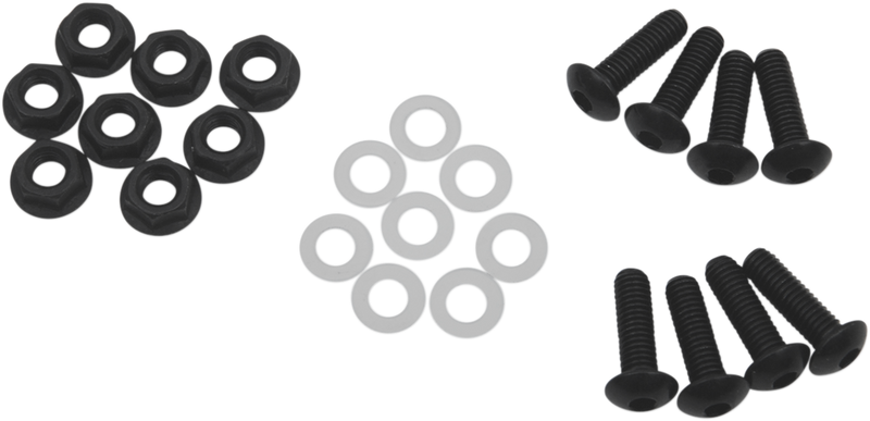 PUIG HI-TECH PARTS Windscreen Screw Kit - Black 0956N