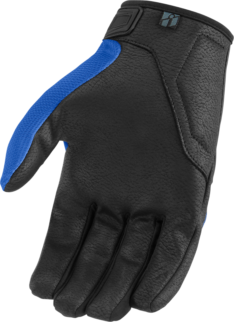 ICON Hooligan™ CE Motorcycle Gloves - Blue - 2XL 3301-4364