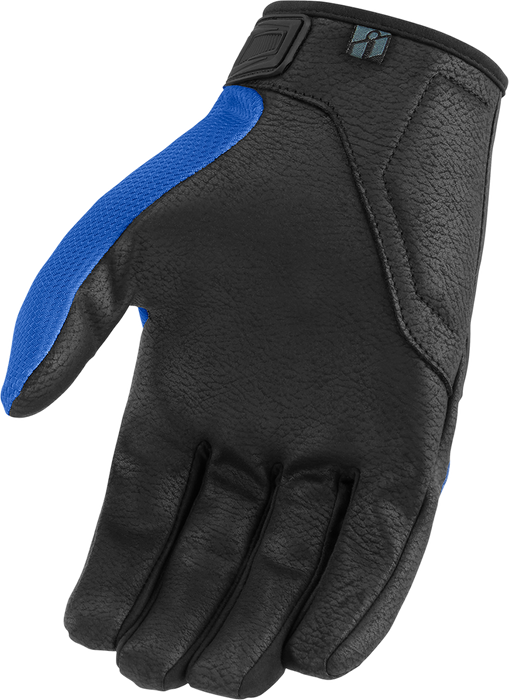 ICON Hooligan™ CE Motorcycle Gloves - Blue - Large 3301-4362