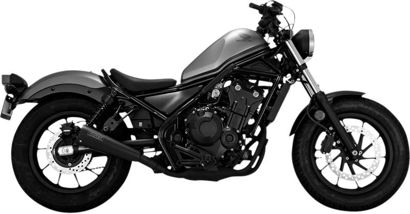 Vance & Hines Exhaust for Honda Rebel 500 2017-2024 Upsweep Black Slip-On Muffler 48421