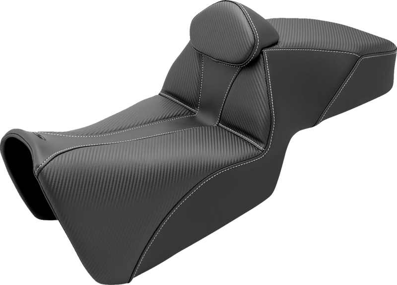SADDLEMEN Adventure Tour Seat - w/ Backrest - Black - Pan Am '21-'22 821-34-200BR