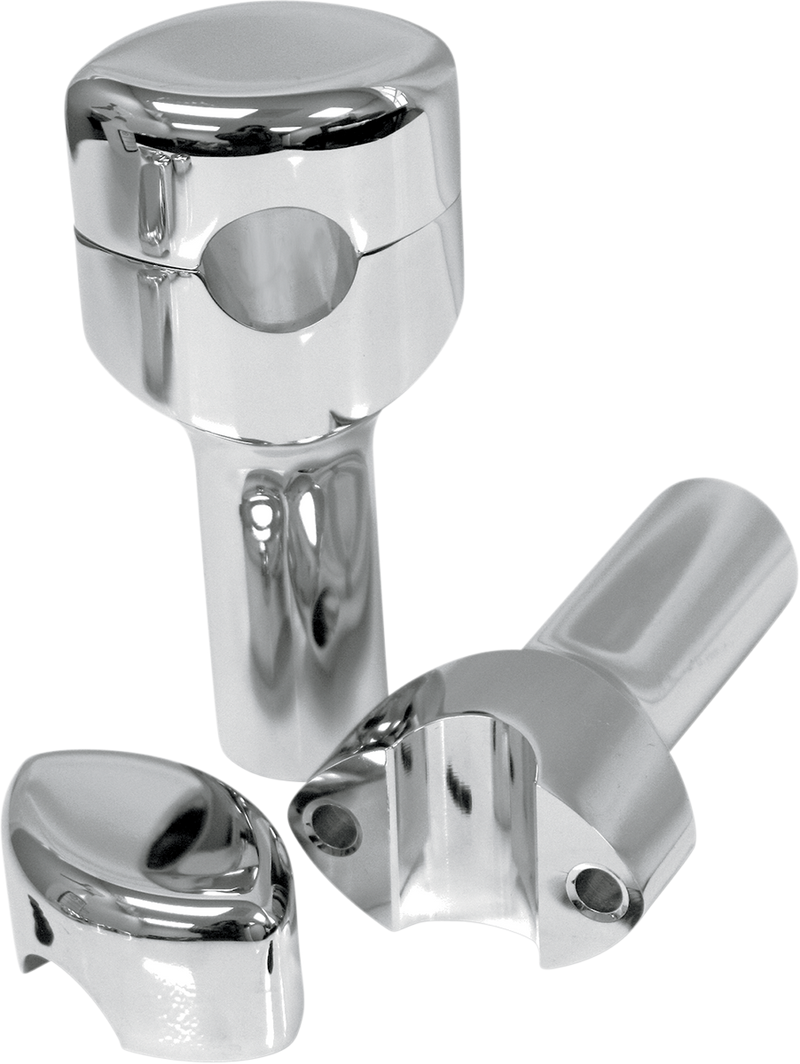 LA CHOPPERS Risers - Hefty Smooth - 4" - Chrome LA-7406-04