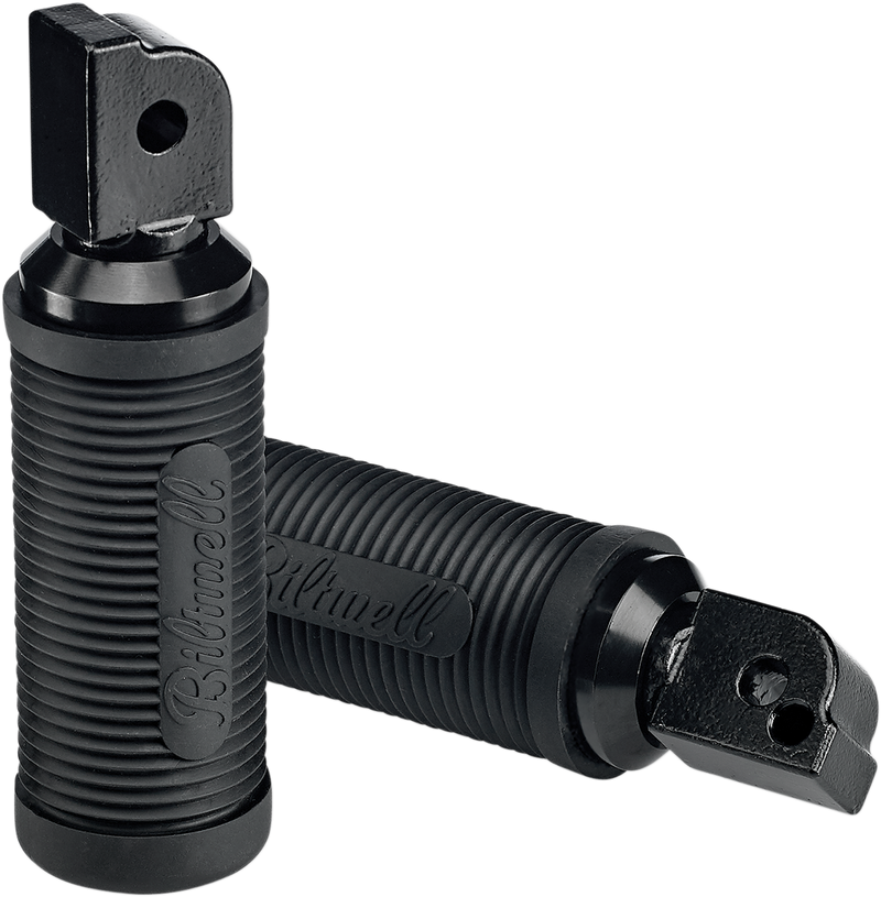 BILTWELL Norman Passenger Foot Pegs - Black - Softail 7004-204-04