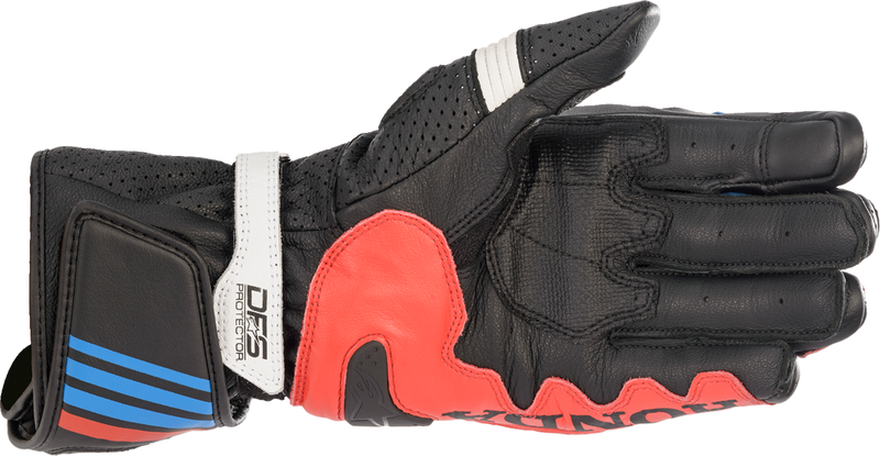ALPINESTARS Honda GP Plus R v2 Gloves - Black/Bright Red/Blue - Large 3556321-1317-L
