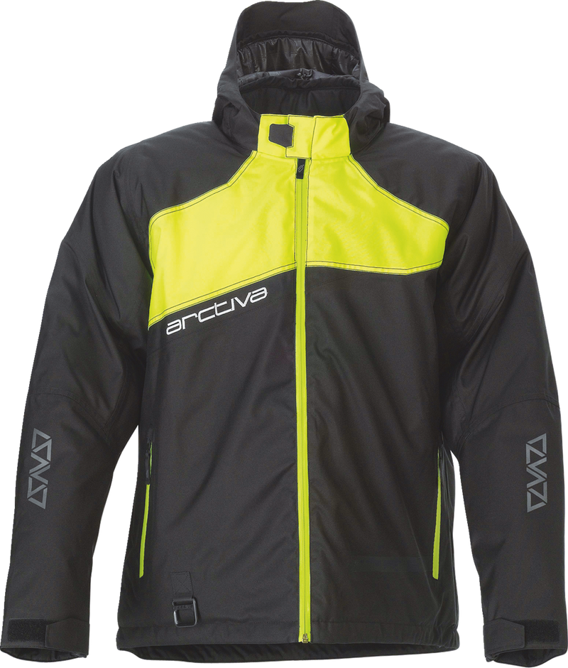 ARCTIVA Pivot 5 Hooded Jacket - Black/Hi-Vis - 3XL 3120-2073