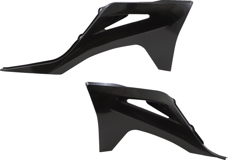 ACERBIS Radiator Shrouds - Black/Metallic 2872737440