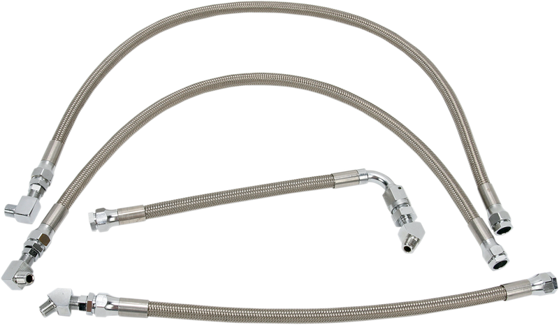 DRAG SPECIALTIES Oil Line Kit - Stainless Steel - FXR 606003
