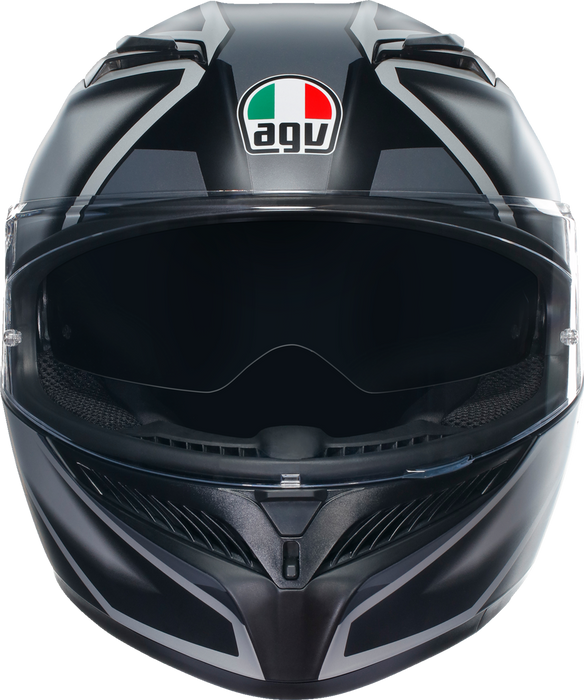 AGV K3 Motorcycle Helmet - Compound - Matte Black/Gray - Medium 2118381004008M