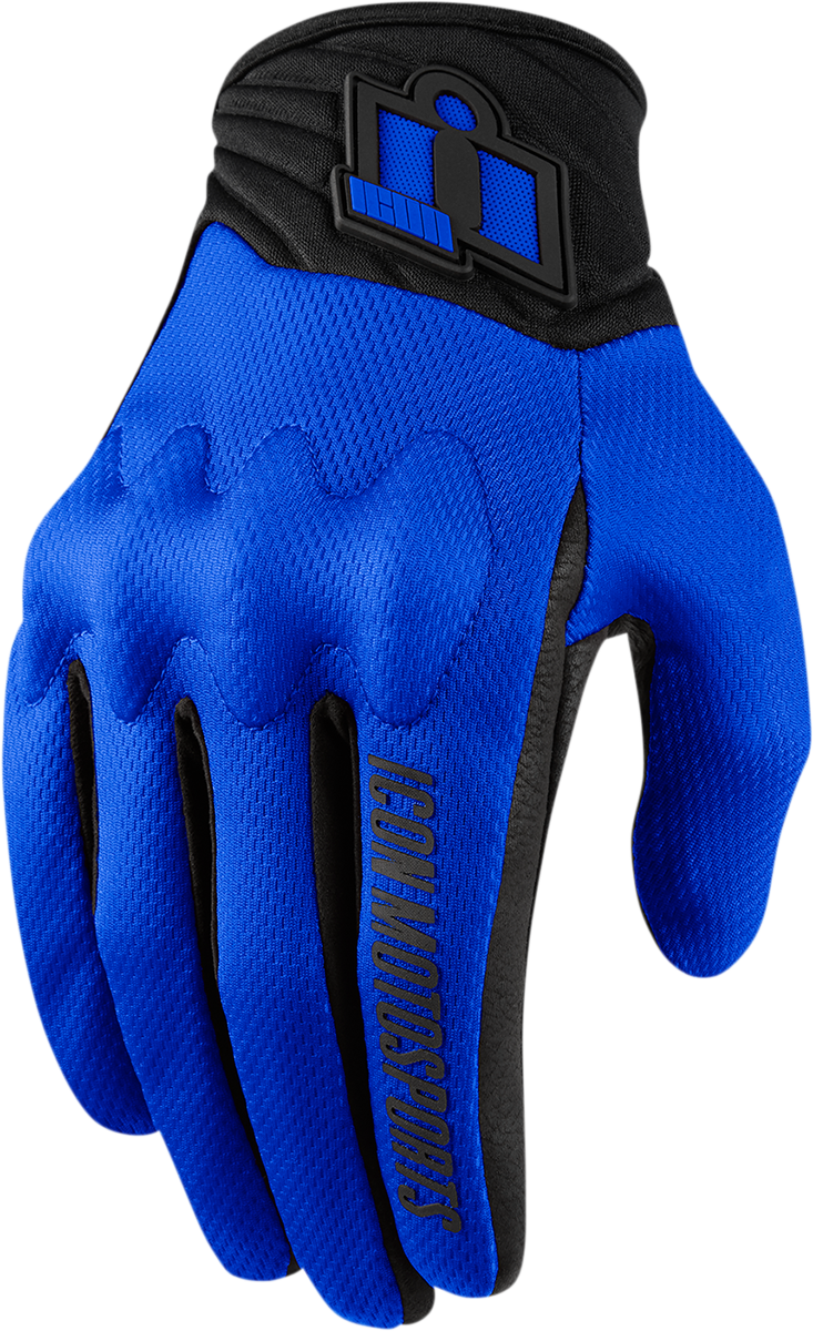 ICON Anthem 2 CE™ Motorcycle Gloves - Blue - 3XL 3301-3682