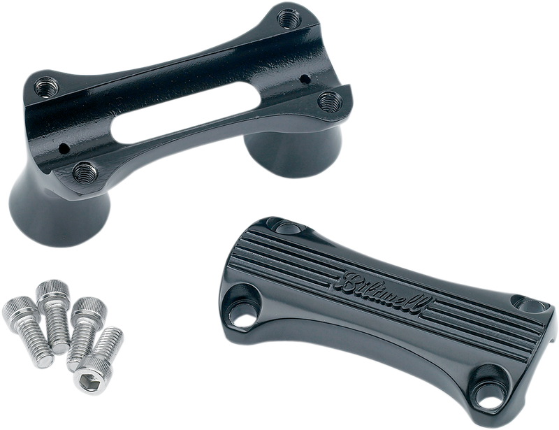 BILTWELL Risers - Thunder - 2" - Black 6402-201-02