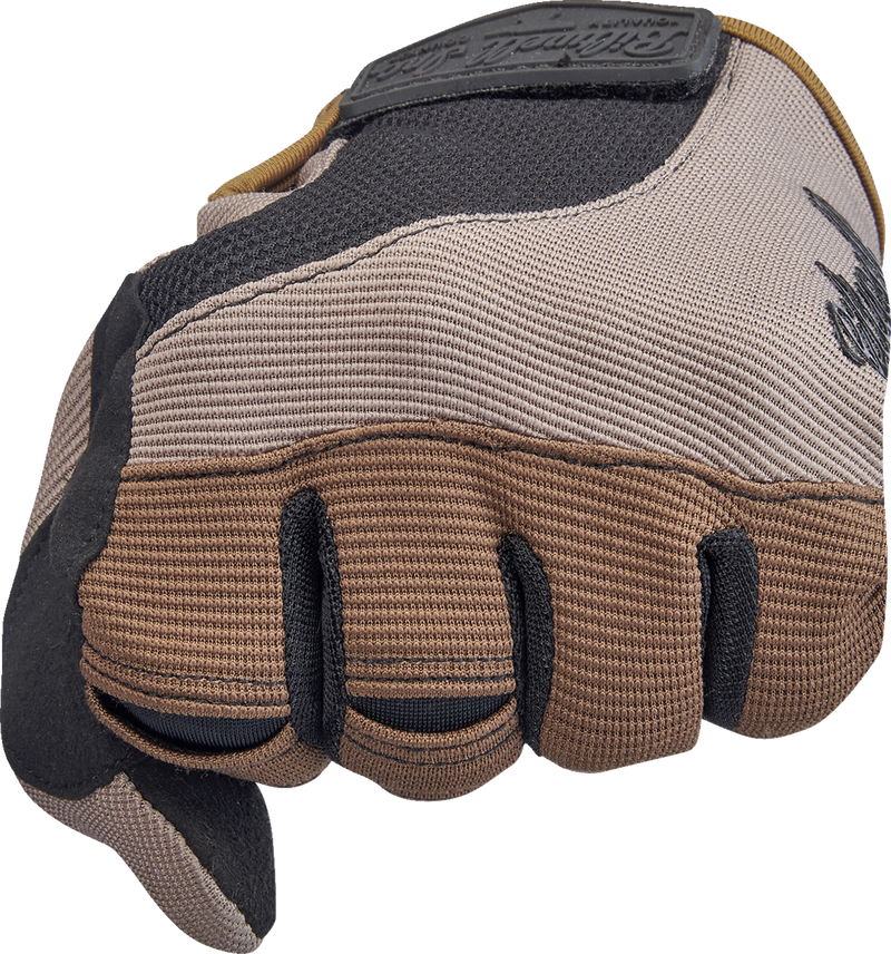 BILTWELL Moto Gloves - Coyote/Black - Large 1501-1301-004