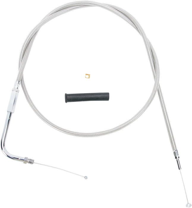 DRAG SPECIALTIES Throttle Cable - 48" - Braided 5330348B