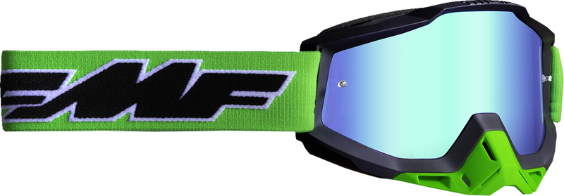 FMF PowerBomb Goggles - Rocket - Lime - Green Mirror F-50037-00007 2601-3179