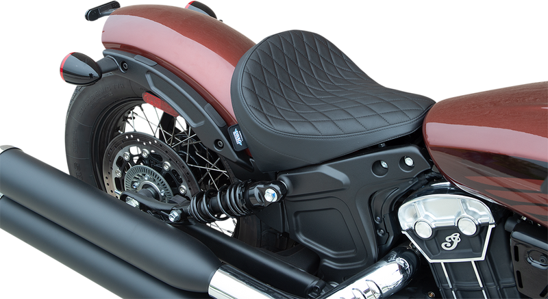 DRAG SPECIALTIES Solo Seat - Diamond - Black - Vinyl 0810-2257