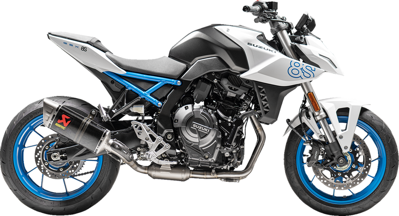 Suzuki GSX-8S 2023-2024, GSX-8R 2024 Exhaust, Akrapovic Racing Full System in Titanium and Carbon Fiber S-S8R1-EEC