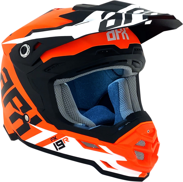 AFX FX-19R Motorcycle Helmet - Racing - Matte Orange - Small 0110-7083