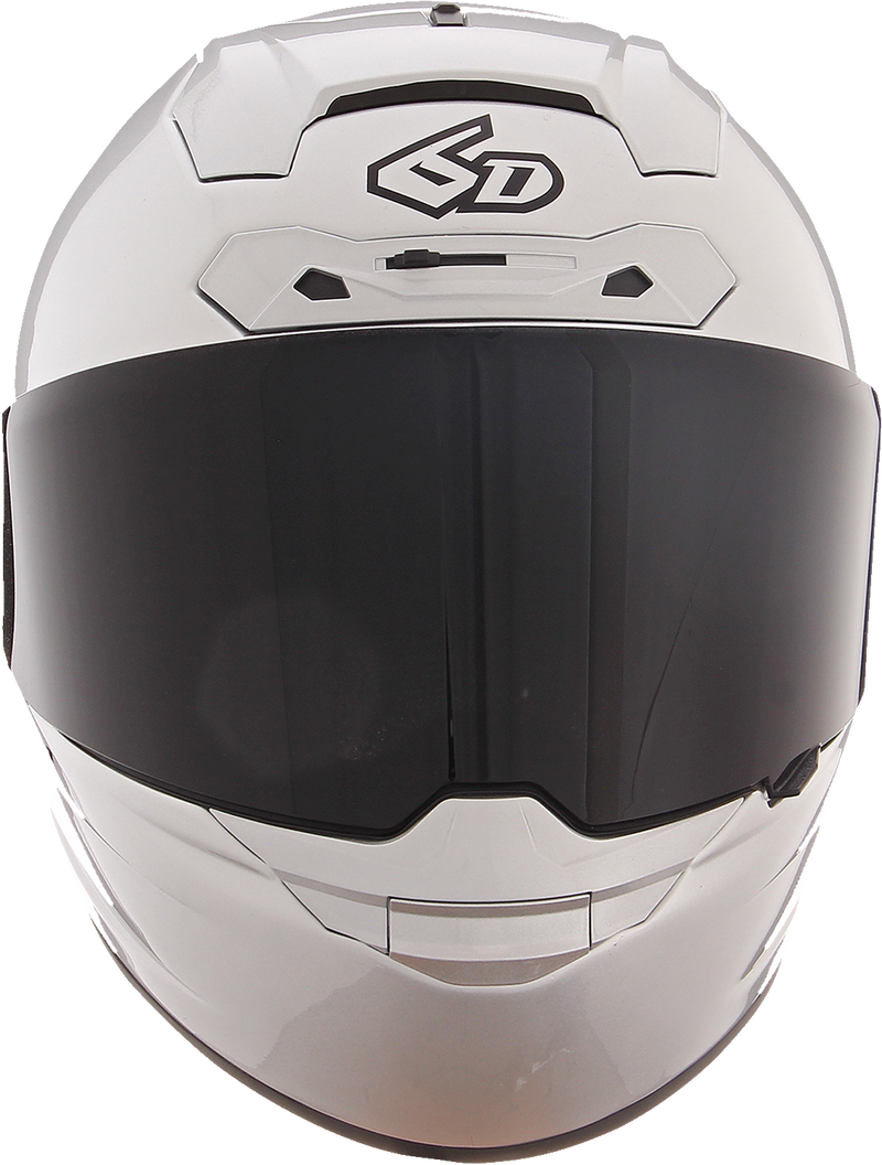 6D ATS-1R Motorcycle Helmet - Gloss Silver - Small 30-0995