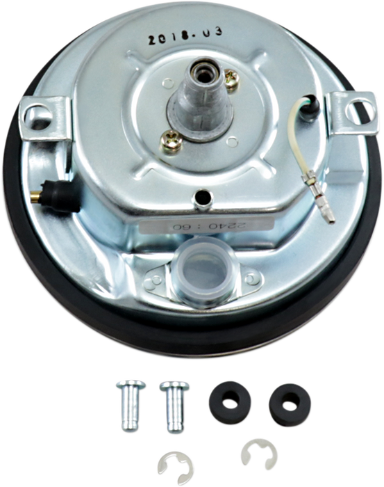 DRAG SPECIALTIES 5" FL-Style 2240:60 Speedometer with Reed Switch - '68-'84 Black Face 74584M