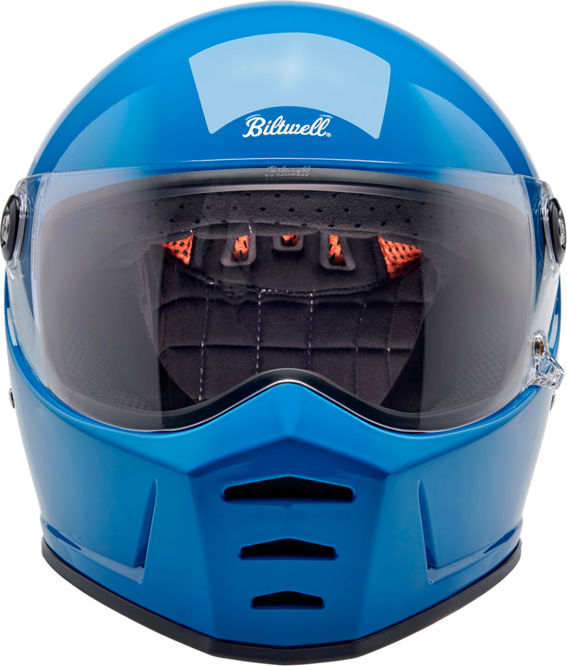 BILTWELL Lane Splitter Helmet - Gloss Tahoe Blue - Large 1004-129-504