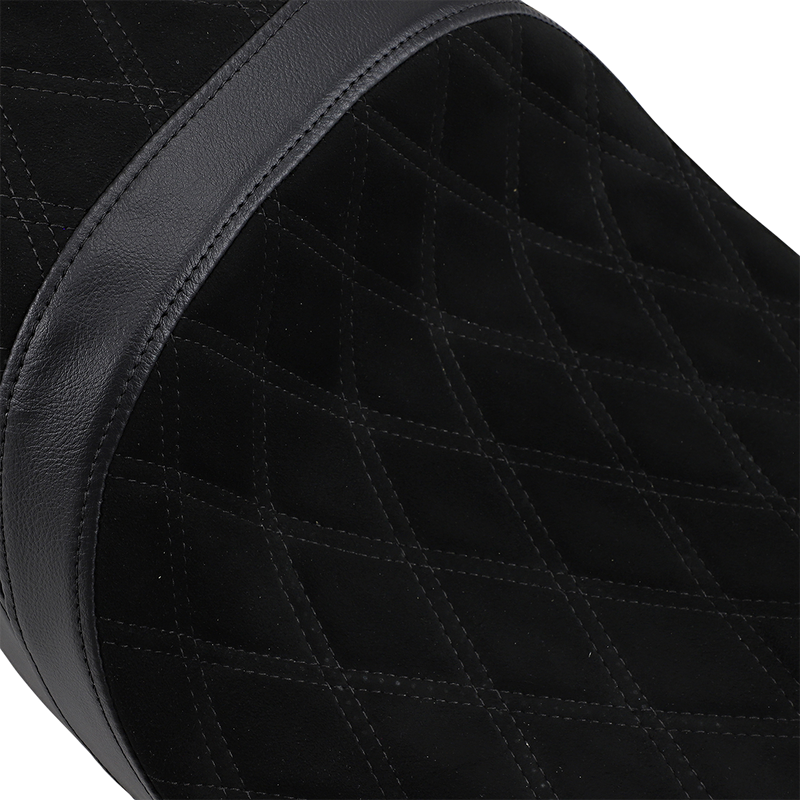 DRAG SPECIALTIES Low Touring Seat - Diamond - Yaffe Tanks - FL '08-'22 0801-1070