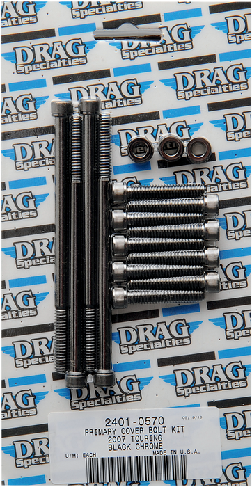 DRAG SPECIALTIES Bolt Kit - Knurled - Primary MK673BK