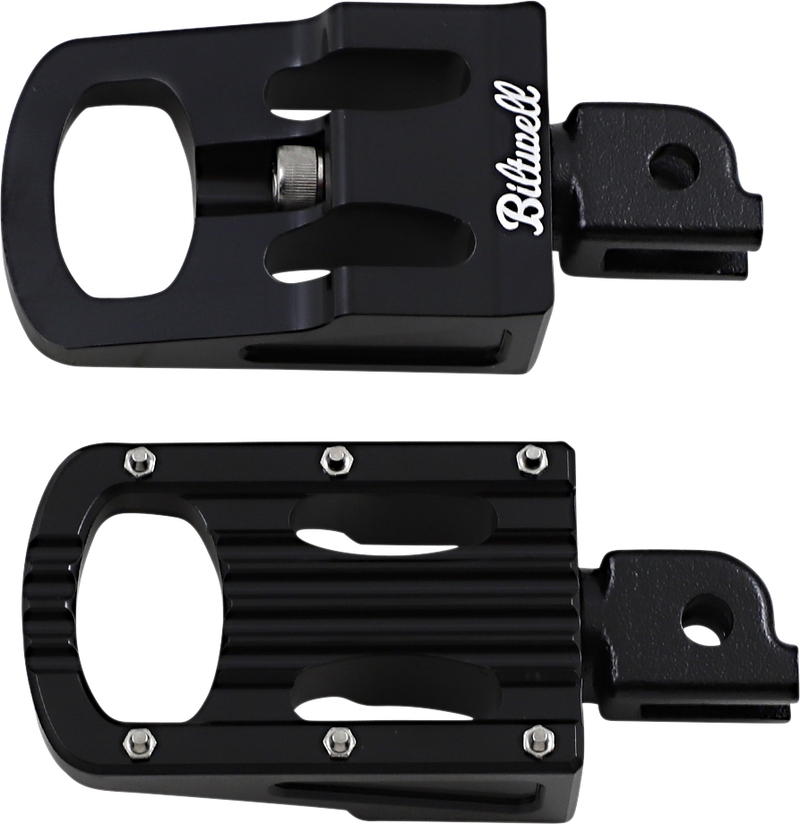 BILTWELL Punisher Footpeg - Driver - Black - M8 7005-203-03