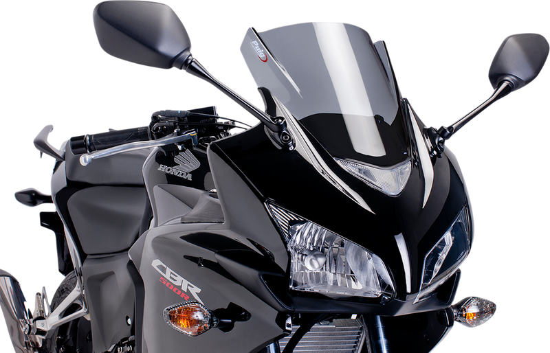 PUIG HI-TECH PARTS Race Windscreen - Dark Smoke - CBR500RR 6479F