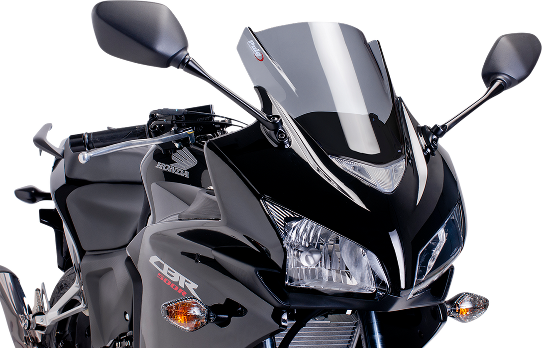PUIG HI-TECH PARTS Race Windscreen - Dark Smoke - CBR500RR 6479F